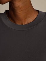 [Gray] SilkSilky-CA Half Sleeve Crew Neck Women's T-Shirt 004