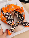 SilkSilky CA Pure Silk Scarf Orange 001