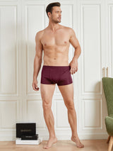 [Wine] SilkSilky-CA 100% Silk Jersey Men's Underwear 004