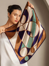 [P104] SilkSilky-CA Pure Silk Scarf 004,