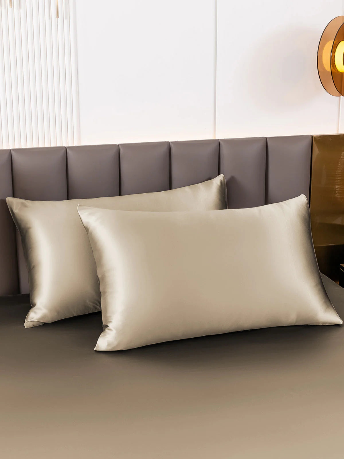 [Khaki] SilkSilky-CA 19Momme Pure Silk Pillowcase 001