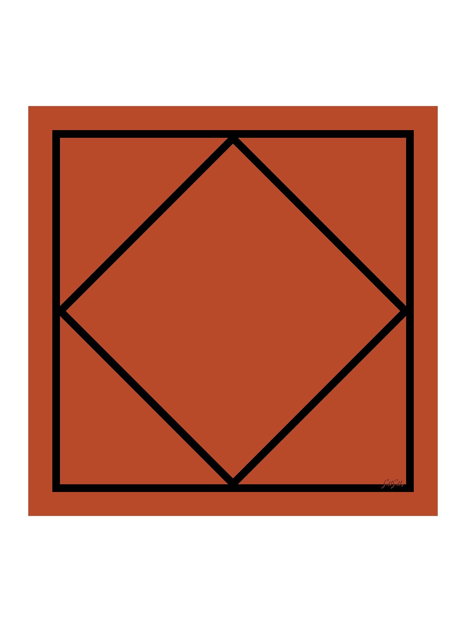 [Orange Square] SilkSilky-CA Scarf 001