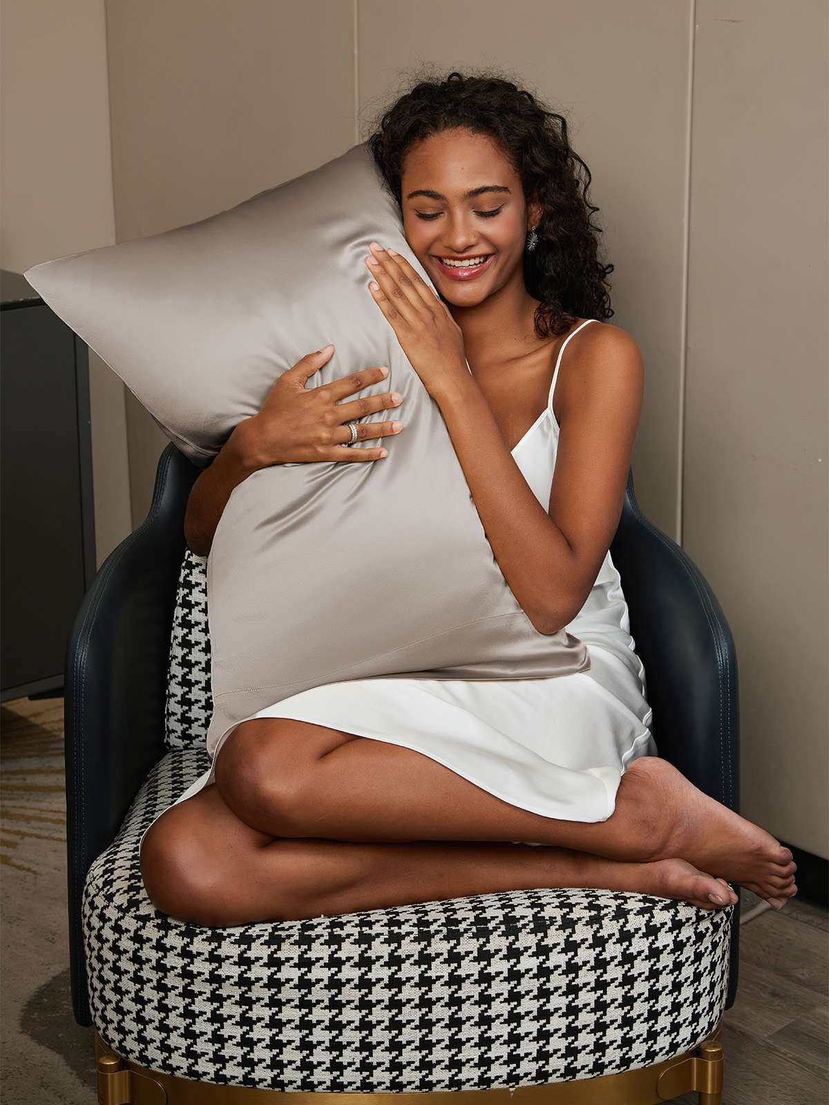 [Gray] SilkSilky-CA 19Momme Pure Silk Pillowcase 002