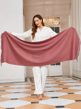 [Pale Mauve] SilkSilky-CA Wool Scarf 004