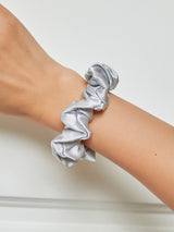 [Silver] SilkSilky-CA Scrunchie 001