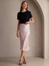 [Light Pink] SilkSilky-CA Skirt 007