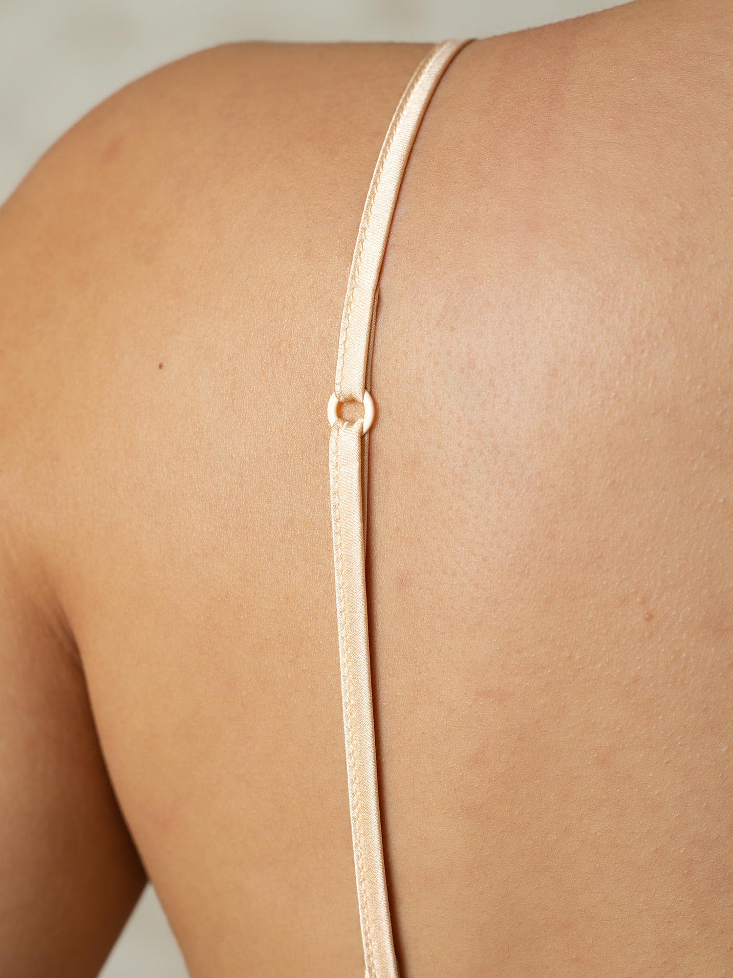 [Tan] SilkSilky-CA Silk Knitted Bra 005