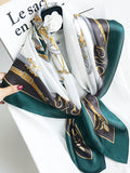 SilkSilky CA Pure Silk Scarf DarkGreen 003