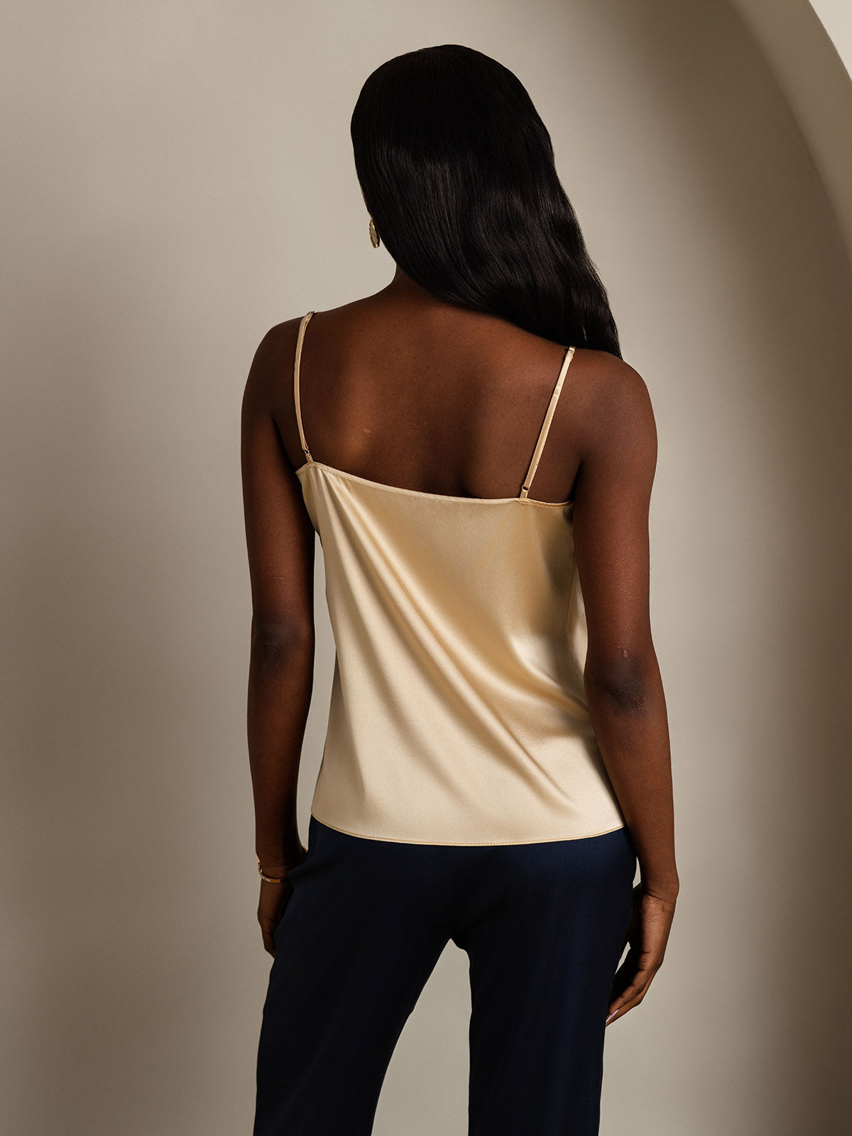 [Champagne] SilkSilky-CA 19Momme Silk Camisoles 002