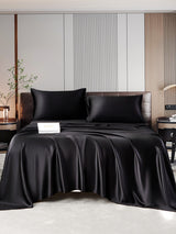 [Black] SilkSilky-CA 22Momme Pure Silk Bedding Set 001,