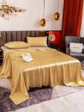 SilkSilky CA 19Momme Pure Silk Bedding Set Champagne 004