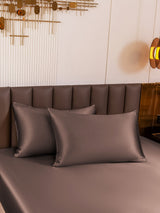[Brown] SilkSilky-CA 19Momme Pure Silk Pillowcase 001