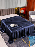 SilkSilky CA 22Momme Pure Silk Sheet DarkBlue 002