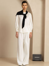 [Black] SilkSilky-CA Scarf 005