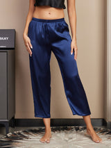 [Dark Blue] SilkSilky-CA Women's Sleep Pants 003