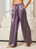 SilkSilky CA Pure Silk Womens Pants PurpleGray 001