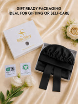 [Black] SilkSilky-CA Sleep Cap 007