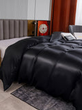 SilkSilky CA 22Momme Pure Silk Duvet Cover Black 003