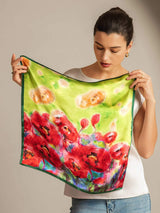 [P099] SilkSilky-CA Pure Silk Scarf 002,