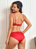 SilkSilky-CA Silk Knitted Panty Red 002