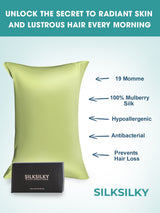 [Mint Green] SilkSilky-CA 19Momme Pure Silk Pillowcase 003