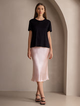 [Light Pink] SilkSilky-CA Skirt 003