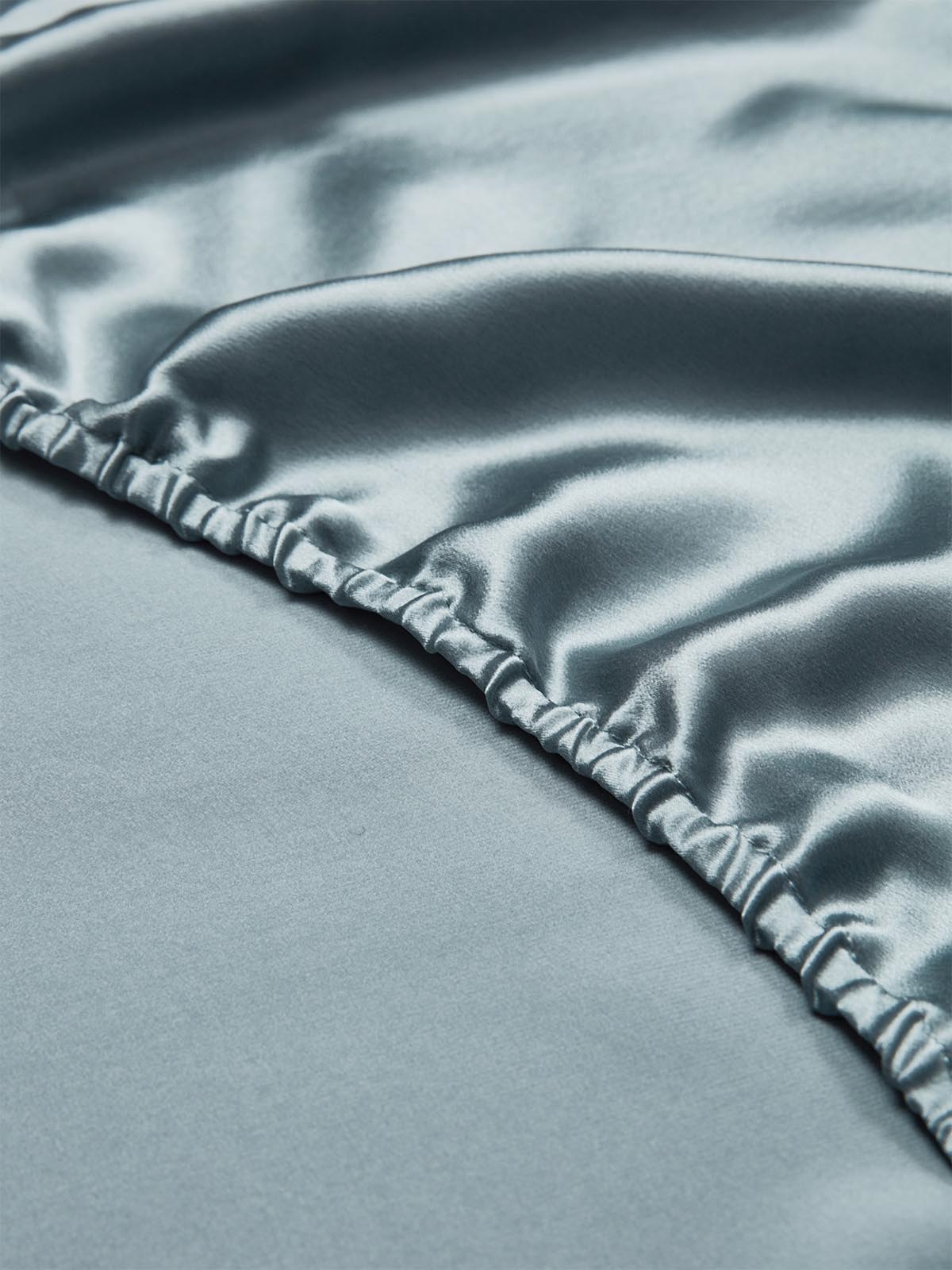 [Grayish Blue] SilkSilky-CA 19Momme Pure Silk Sheet 004