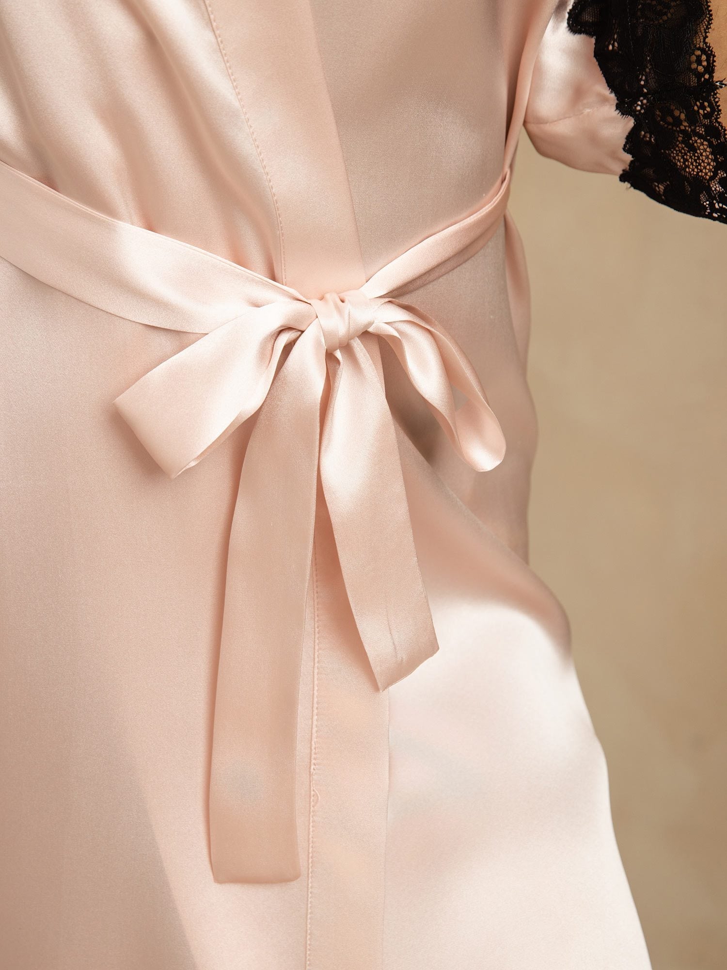 [Pink] SilkSilky-CA Pure Silk Womens Robe 006