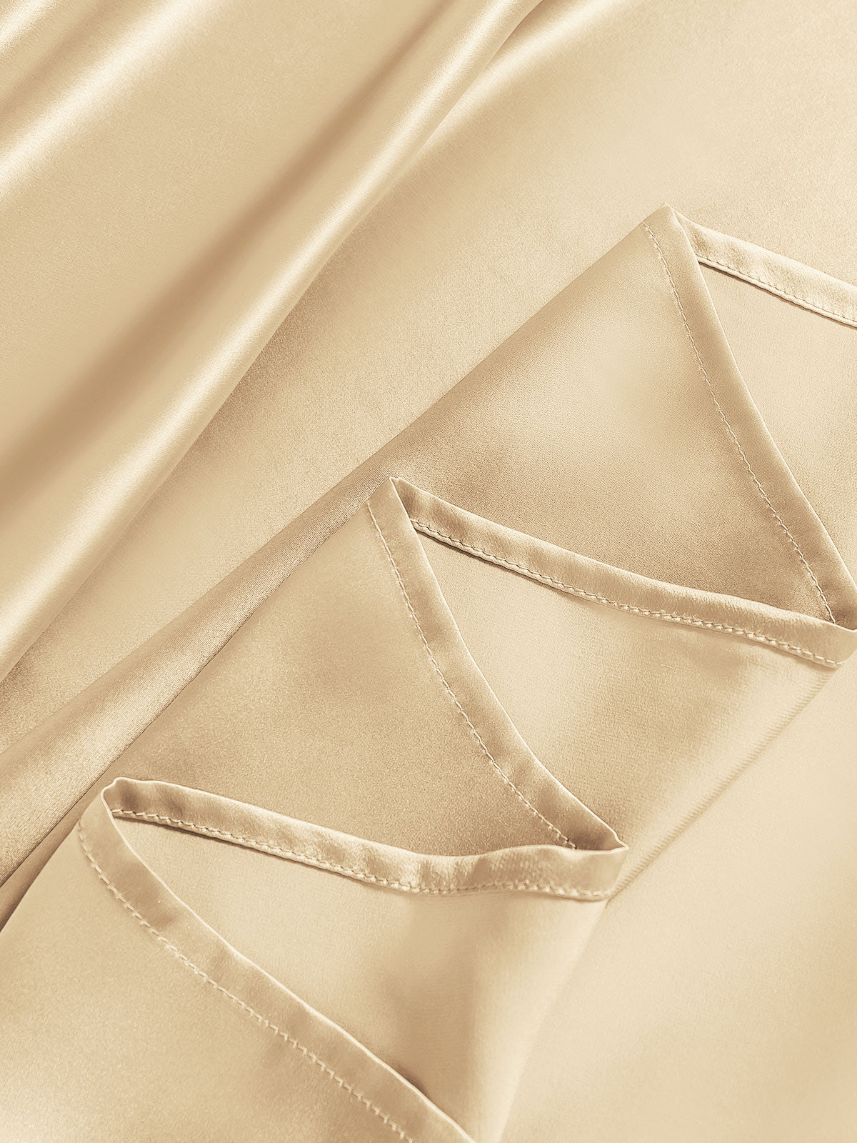 [Beige] SilkSilky-CA 19Momme Pure Silk Bedding Set 005