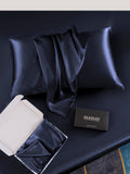 SilkSilky CA 22Momme Pure Silk Pillowcase DarkBlue 005