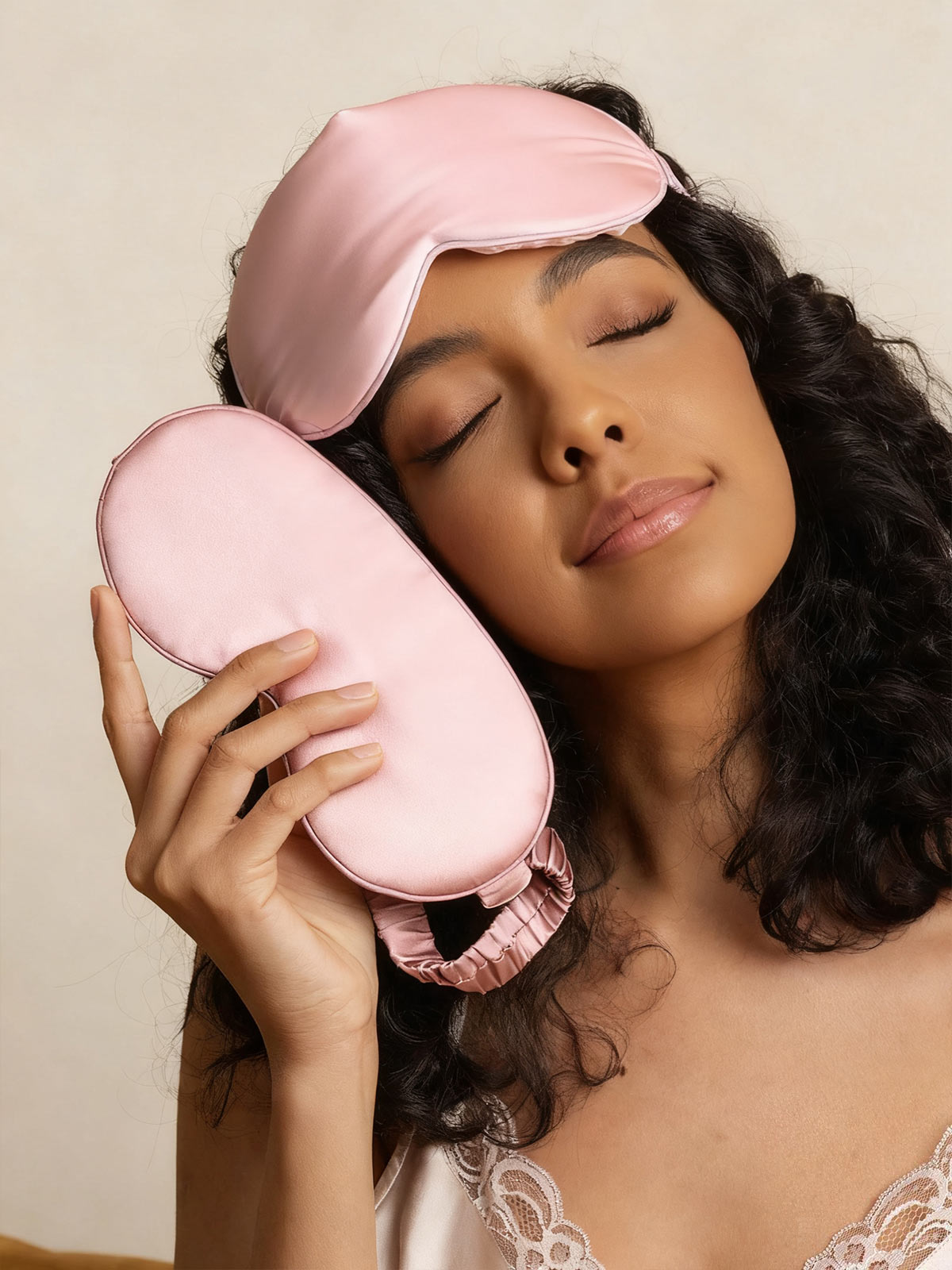 [Pale Mauve] SilkSilky-CA Pure Silk Eye Mask 005