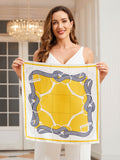 SilkSilky CA Pure Silk Scarf Yellow 003