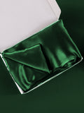 SilkSilky CA 22Momme Pure Silk Pillowcase DarkGreen 006