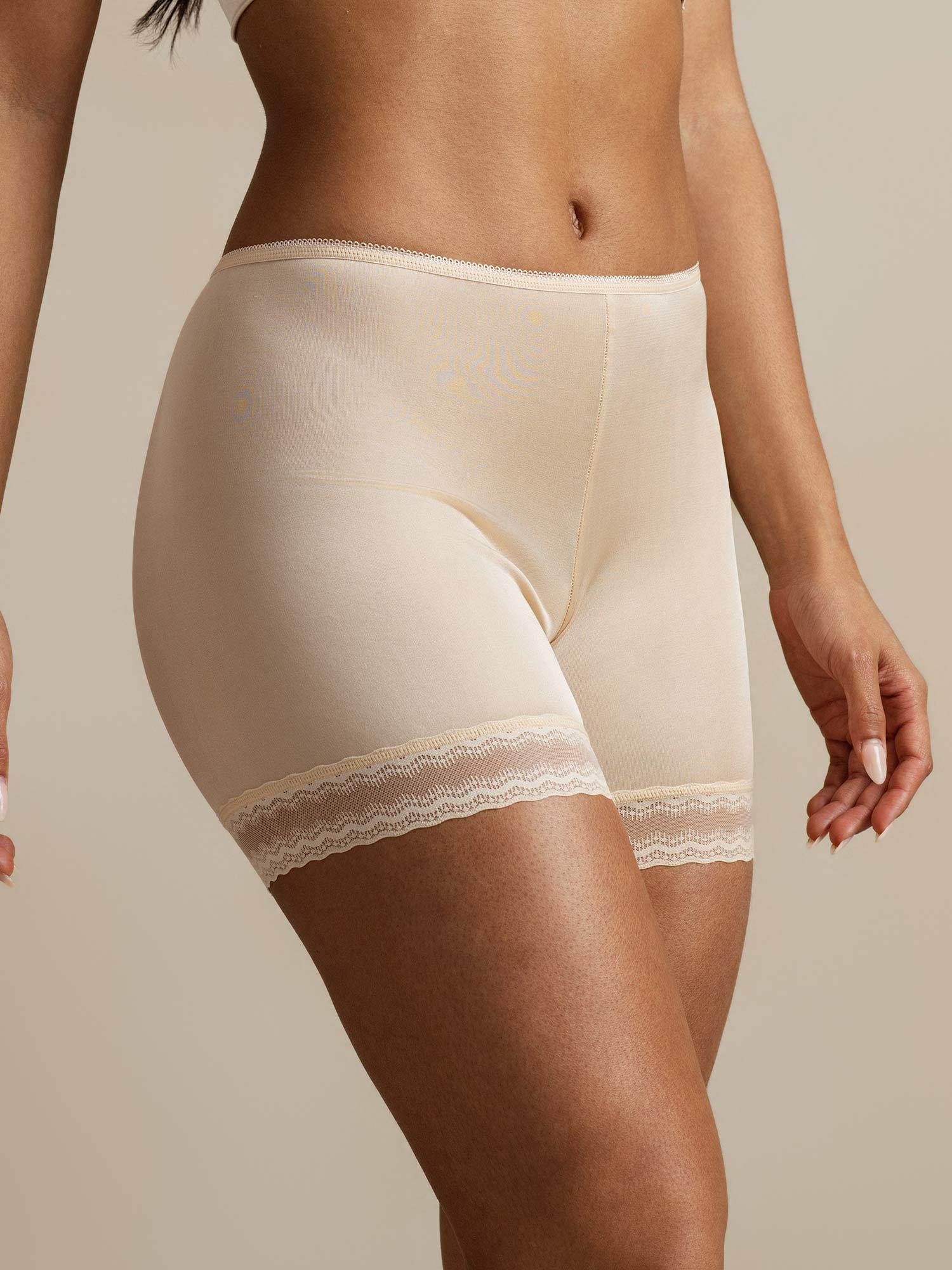 [Beige] SilkSilky-CA Pure Silk Panty 005,