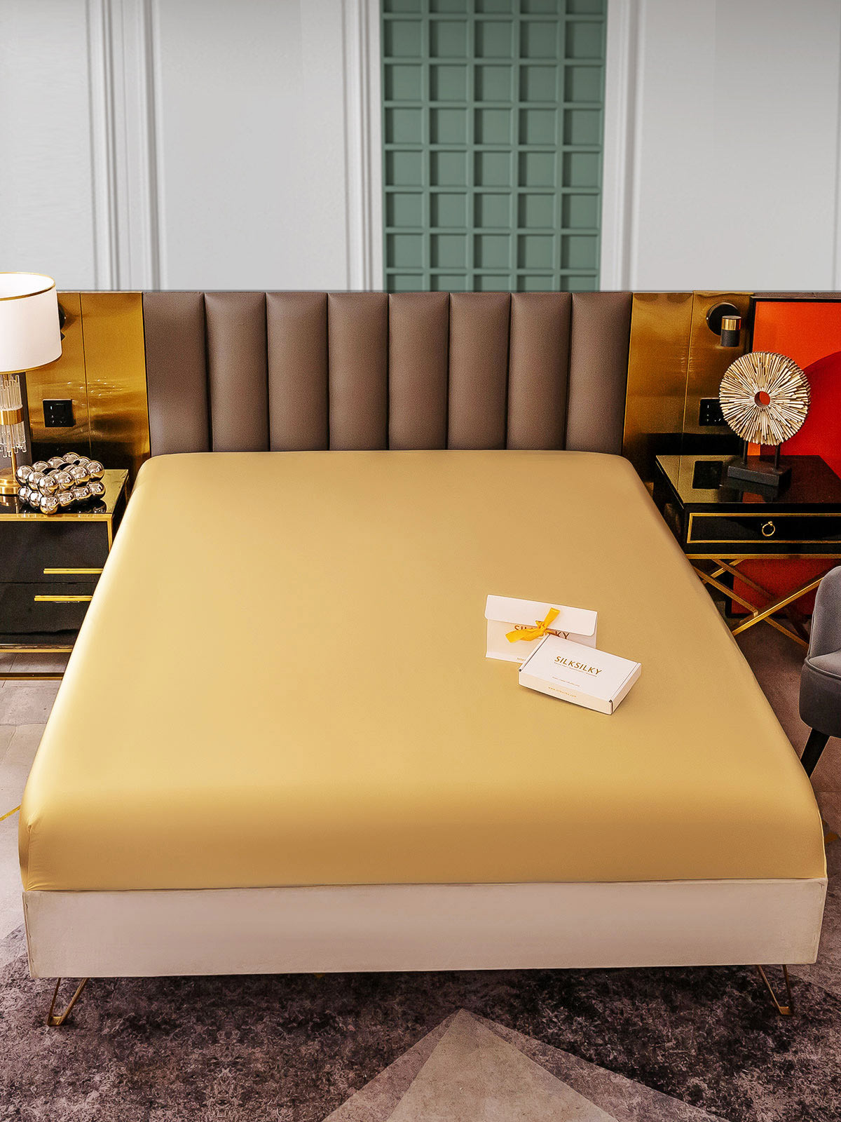 [Champagne] SilkSilky-CA 25Momme Sheet 002