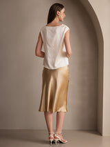 [Champagne] SilkSilky-CA Skirt 005