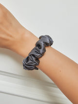[Dark Gray] SilkSilky-CA Scrunchie 001