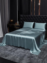 [Grayish Blue] SilkSilky-CA 19Momme Bedding Set 002