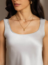 [Silver] SilkSilky-CA Sleeveless Camisole 004