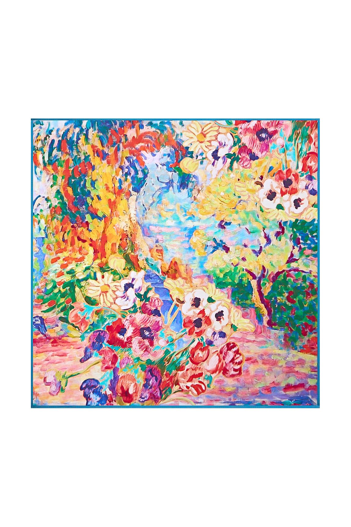 [Multi] SilkSilky-CA Pure Silk Scarf 003