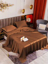 [Coffee] SilkSilky-CA 19Momme Bedding Set 001