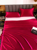 SilkSilky CA 19Momme Pure Silk Bedding Set Wine 004