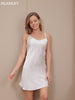 Pure Silk Adjustable Spaghetti Strap Nightgown Slip Dress