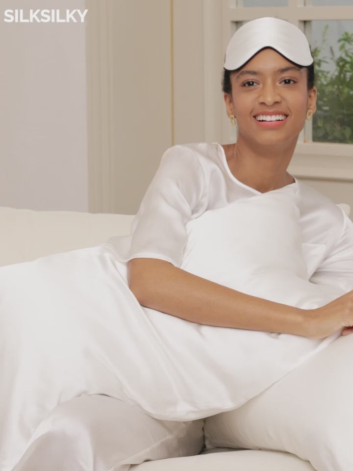 SilkSilky-CA 30Momme Pure Silk Pillowcase video 001