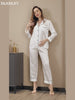 SilkSilky-CA Pure Silk Long Sleeve Lapel Women's Pajamas video 001