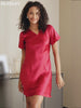 SilkSilky-CA-Pure-Silk-Short-Sleeve-V-Neck-Nightgown-video-001