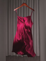 SilkSilky-CA Spaghetti Strap Cowl Neck Dress video 001