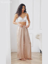SilkSilky-CA Pure Silk Womens Pants video 001