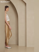 SilkSilky-CA 19Momme Silk Womens Pants video 001