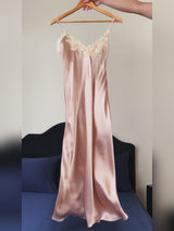 SilkSilky-CA Spaghetti Strap V Neck Dress video 001